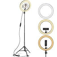 Algopix Similar Product 13 - Ring Light 10 with 67 Extended Tripod