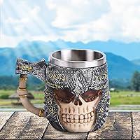 Algopix Similar Product 16 - Askfairy Skull Head Mug Creative Unique