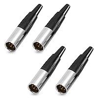 Algopix Similar Product 19 - XMSJSIY 4Pin Mini XLR Connector TA4F