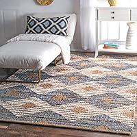Algopix Similar Product 2 - nuLOOM Otelia Denim Jute Rug 5 x 8