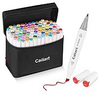 Algopix Similar Product 2 - Caliart Markers 100 Colors Dual Tip