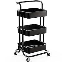 Algopix Similar Product 10 - Pipishell 3 Tier Mesh Utility Cart