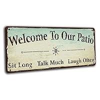 Algopix Similar Product 8 - Wallors Welcome to Our Patio Sign