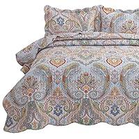 Algopix Similar Product 11 - Bedsure 3Piece Bohemia Paisley Pattern