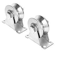 Algopix Similar Product 15 - CertBuy 2 Pack 2 Inch V Groove Wheel