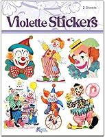 Algopix Similar Product 15 - Violette Stickers Bright Clowns Circus