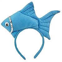 Algopix Similar Product 4 - Unisex Cartoon Headband Stuffed Fish