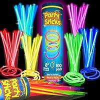 Algopix Similar Product 15 - 100 Ultra Bright Glow Sticks Bracelets