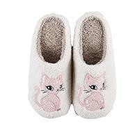 Algopix Similar Product 5 - Pink Cat Slippers Memory Foam Cozy