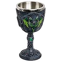 Algopix Similar Product 6 - Mythical Green Dragon Goblet Celtic