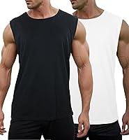 Algopix Similar Product 18 - Mens 2 Pack Quick Dry Workout Tank Top