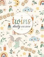 Algopix Similar Product 8 - Twins Daily Log Book Double Baby