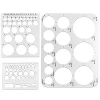 Algopix Similar Product 15 - 3 Pcs Circle Template Round Stencil for