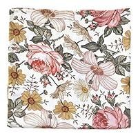 Algopix Similar Product 8 - Muslin Swaddle Blanket  Floral Baby