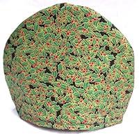 Algopix Similar Product 2 - Handmade Red Christmas Holly Print