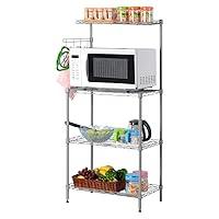 Algopix Similar Product 10 - LANGRIA 3 Tier Microwave Stand Storage