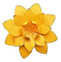 Algopix Similar Product 7 - GIFTME 5 Yellow Metal Layered Flower