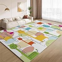 Algopix Similar Product 16 - Cute Animal Area Rug 4x6 Colored