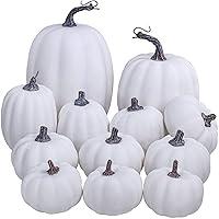Algopix Similar Product 12 - Artificial White Pumpkins Bulk Faux