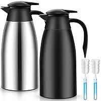 Algopix Similar Product 11 - Uiifan 2 Pcs 68oz Thermal Coffee Carafe