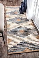 Algopix Similar Product 18 - nuLOOM Otelia Denim Jute Runner Rug 2