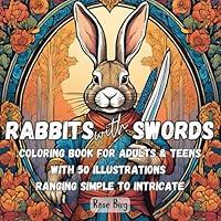 Algopix Similar Product 17 - Rabbits with Swords Coloring Book for