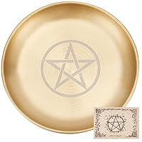 Algopix Similar Product 15 - CREATCABIN Pentagram Altar Plate Star