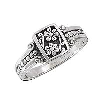 Algopix Similar Product 4 - Oxidized Flower Daisy Vintage Beaded