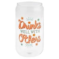 Algopix Similar Product 1 - Karma Can Beer Glass, 16 oz, Drinks Well