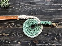 Algopix Similar Product 19 - Ombre Rope Dog Leash with Leather