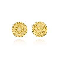 Algopix Similar Product 3 - Celestial Gold Sun & Moon Stud Earrings