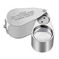 Algopix Similar Product 12 - 40X Full Metal Illuminated Jewelry Loop