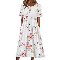 Algopix Similar Product 6 - zcgoxvn Floral Summer Dress Women Short