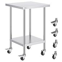 Algopix Similar Product 6 - VEVOR Stainless Steel Work Table 24 x