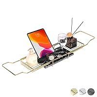 Algopix Similar Product 4 - MARBBNEST Bathtub Tray Caddy for Luxury