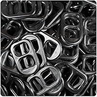 Algopix Similar Product 17 - BEADTIN Black Opaque 25mm Plastic Soda