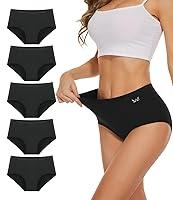 Algopix Similar Product 12 - TANSTC High Waisted Underwear 5 Pack