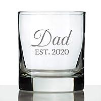 Algopix Similar Product 19 - Dad Est  New Father Whiskey Rocks