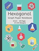 Algopix Similar Product 10 - Hexagonal Graph Paper Notebook