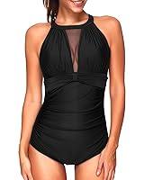Algopix Similar Product 13 - Tempt Me Women One Piece Swimsuit Black