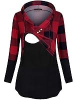 Algopix Similar Product 13 - Quinee Womens Long Sleeve Plaid