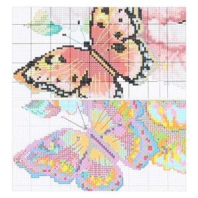 Best Deal for AMBATTERY （11CT） Printed Cross Stitch Kits Watercolor Fish