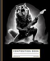 Algopix Similar Product 16 - Wolf Playing Guitar Rock And Roll Rock