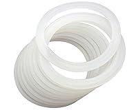 Algopix Similar Product 6 - 10 Pack Wide Mouth Platinum Silicone