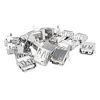 Algopix Similar Product 19 - uxcell 20 Pcs USB Female Type A 4Pin