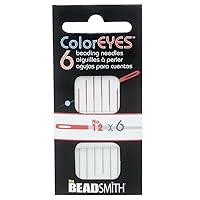 Algopix Similar Product 5 - Coloreyes Beading Needles 6/Pkg-#12 Red