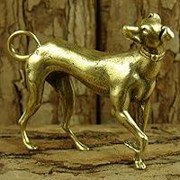 Algopix Similar Product 15 - UCCKEYI Solid Brass Greyhound Figurines