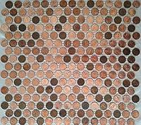 Algopix Similar Product 1 - USA Penny Round Coin Tile Sheets for