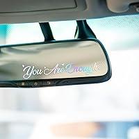 Algopix Similar Product 10 - 3 x You are Enough Rearview Mirror