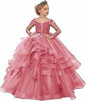 Algopix Similar Product 11 - NMASRAXO Girls Flower Girl Dress Off